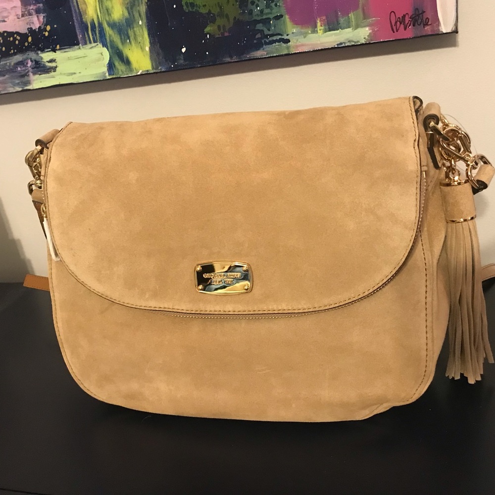 Michael Kors Bedford Leather Lg Tssl Conv Shldr